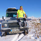 Land Rover snowshoeing courchevel private guide hiking igloo experience